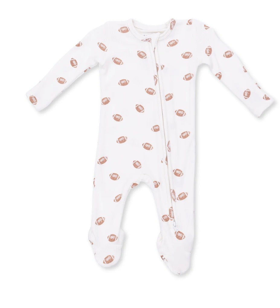 Mini Footballs 2 way zipper footie