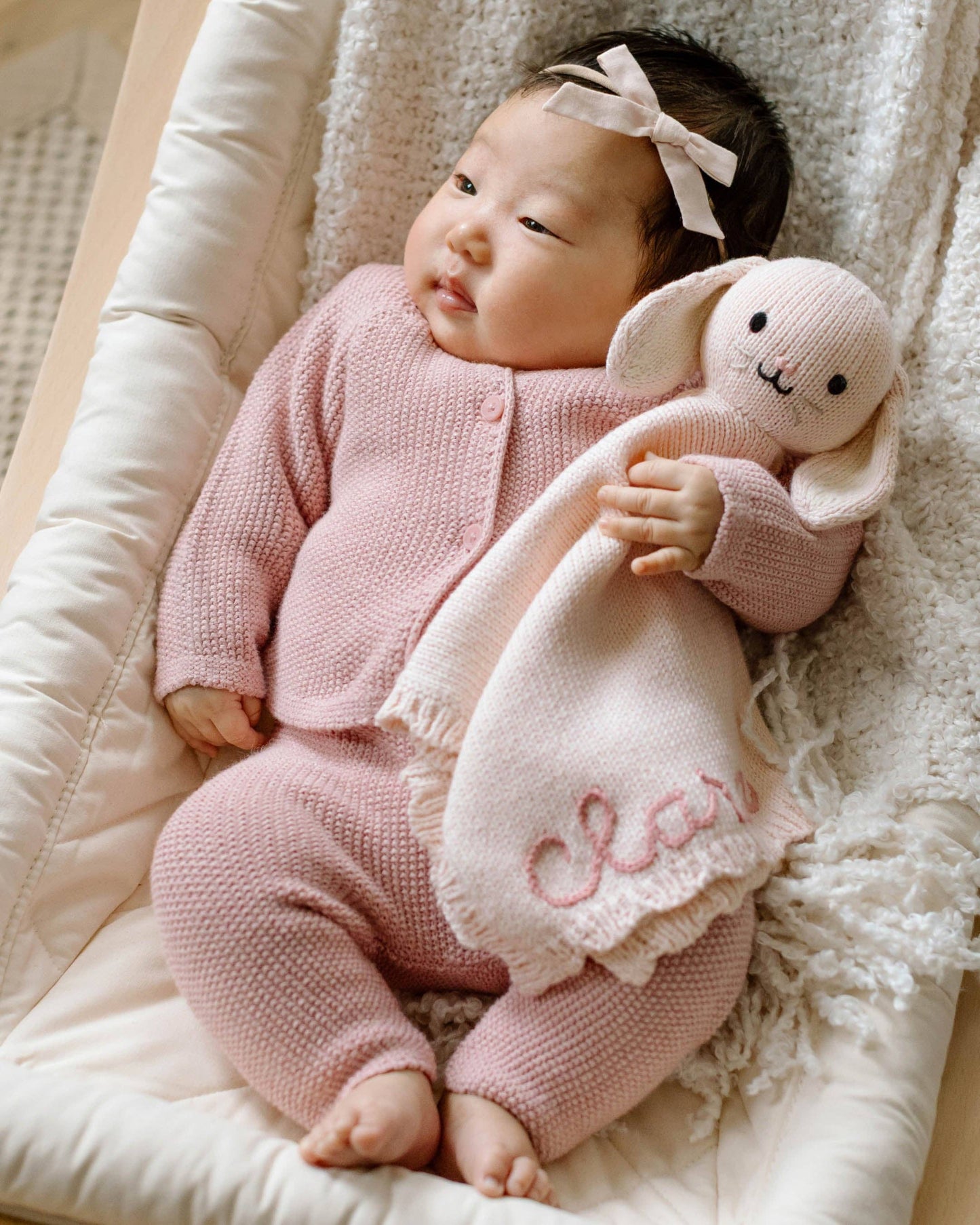 Baby bunny lovey (blush)