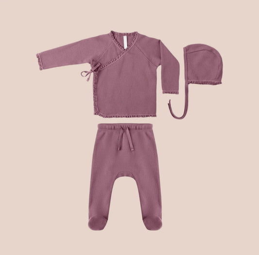 Purple Tie Set with Hat