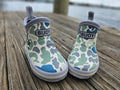 KIDS WHITE DUCK CAMO BUOY BOOTS