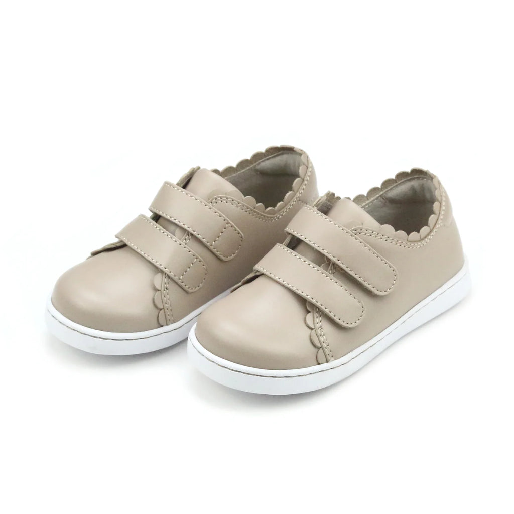 Caroline Scalloped Sneaker Almond 678