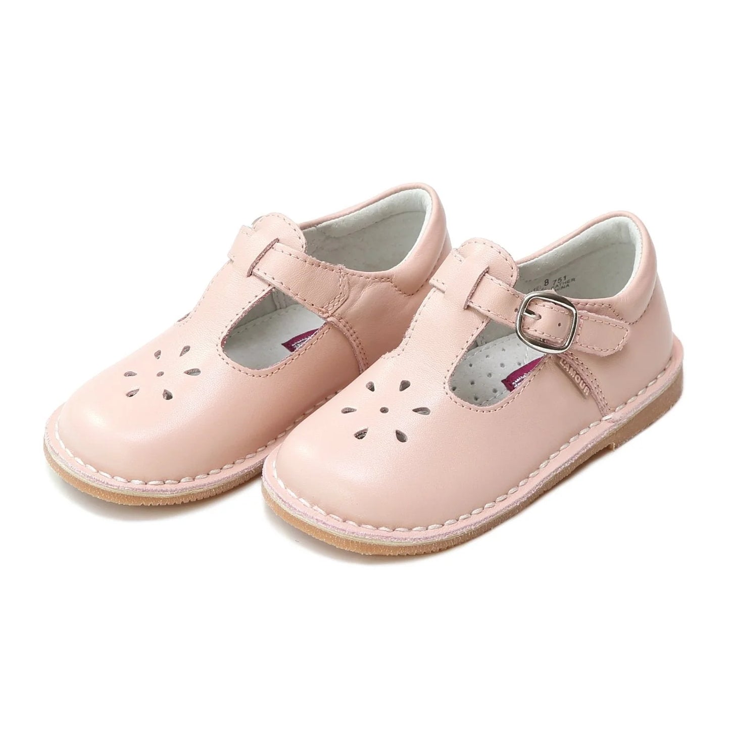 Pink Joy Classic Leather T-Strap Mary Jane