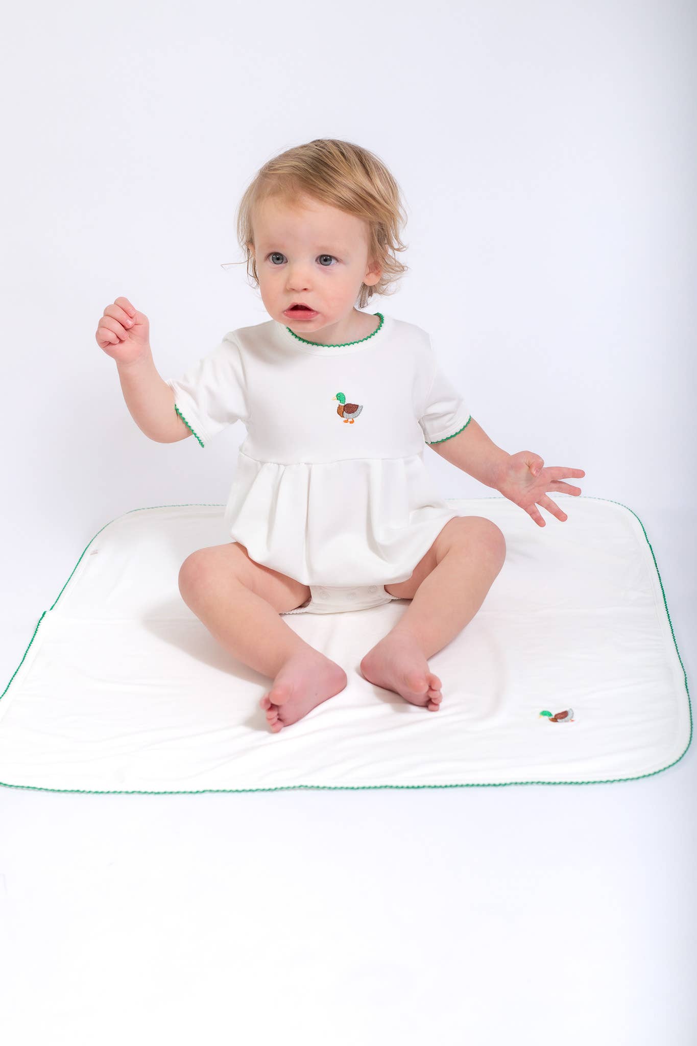 Pip Embroidered Bubble -Mallard Duck
