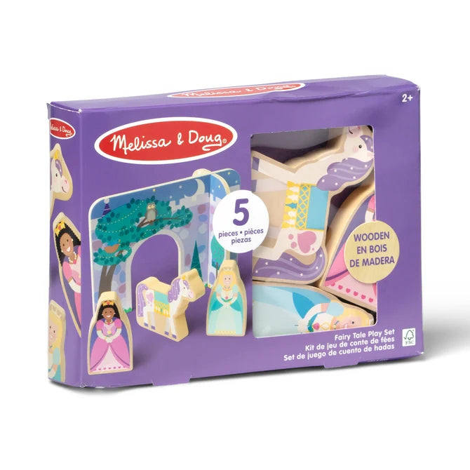 Wooden fairy tale play set