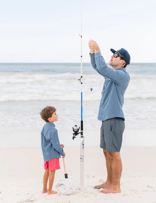 Boys Reel-tech Fishing Shirt Dusk Blue