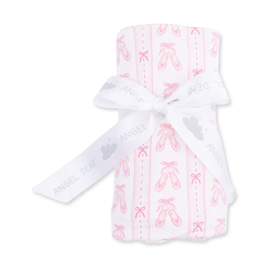 Ballet Shoes Ribbon stripe Swaddle Blanket