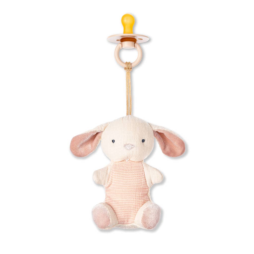 *NEW OPTIONS* Bitzy Pal Natural Rubber Pacifier & Plush