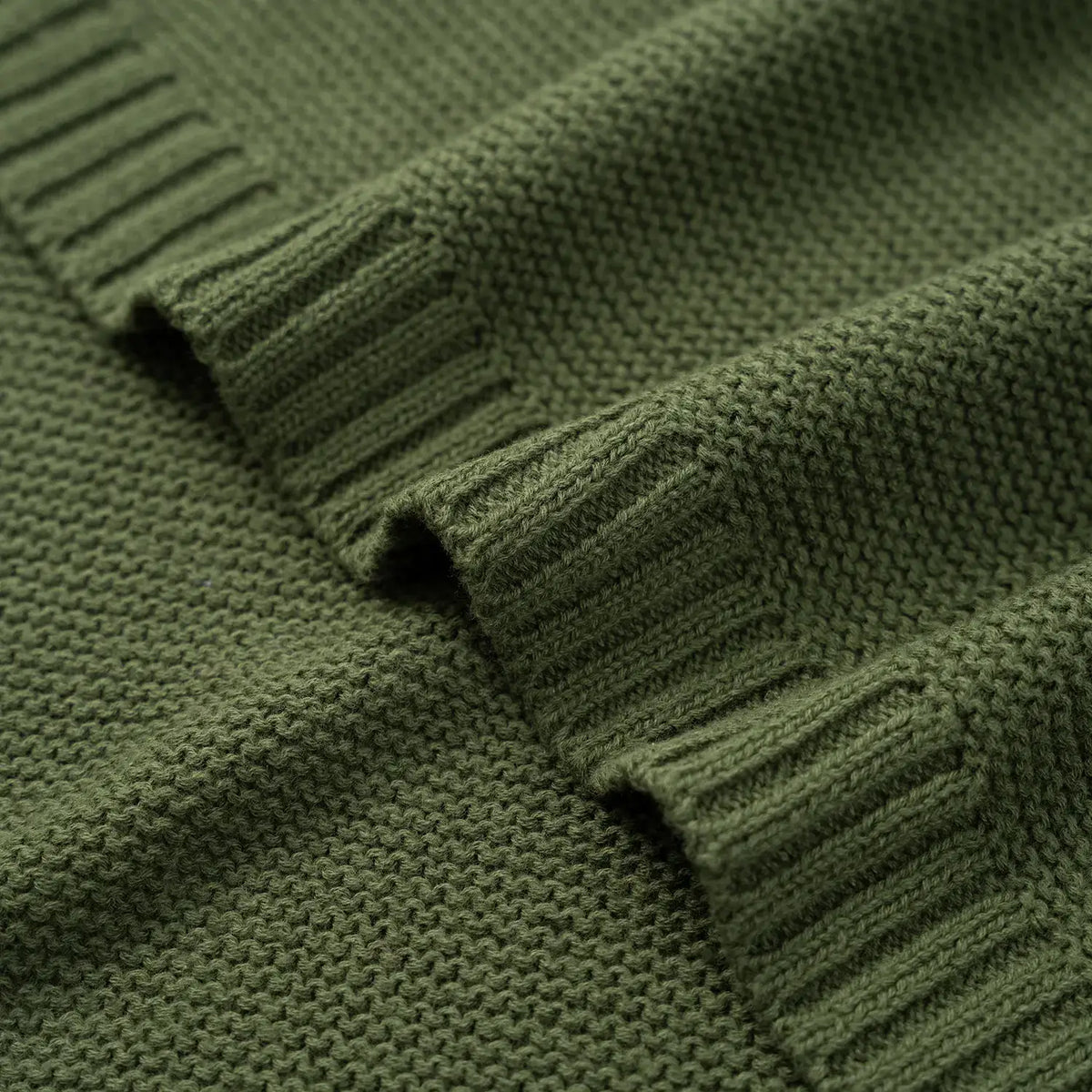 Classic Knit Baby Blanket - 100% Cotton Shima Seiki Knitting