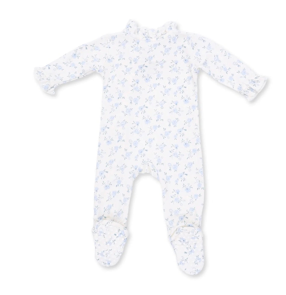 Rose Briar Kimono Ruffle Snap Footie