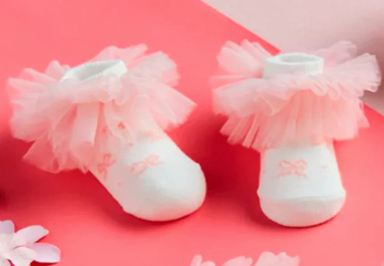 Bow Print Tutu Socks