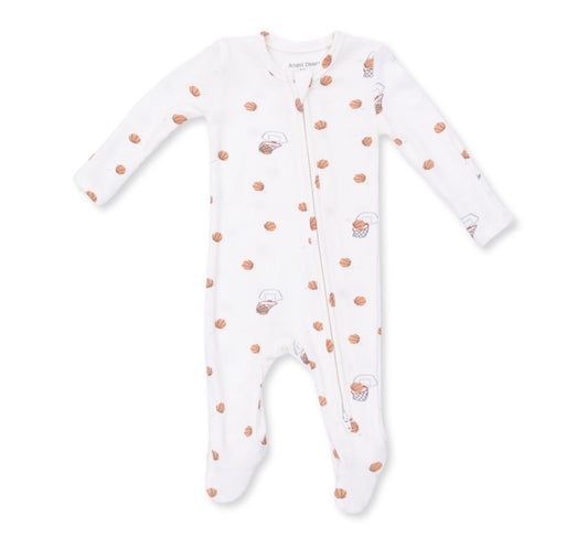 Mini BasketBalls 2 Way Zipper Footie