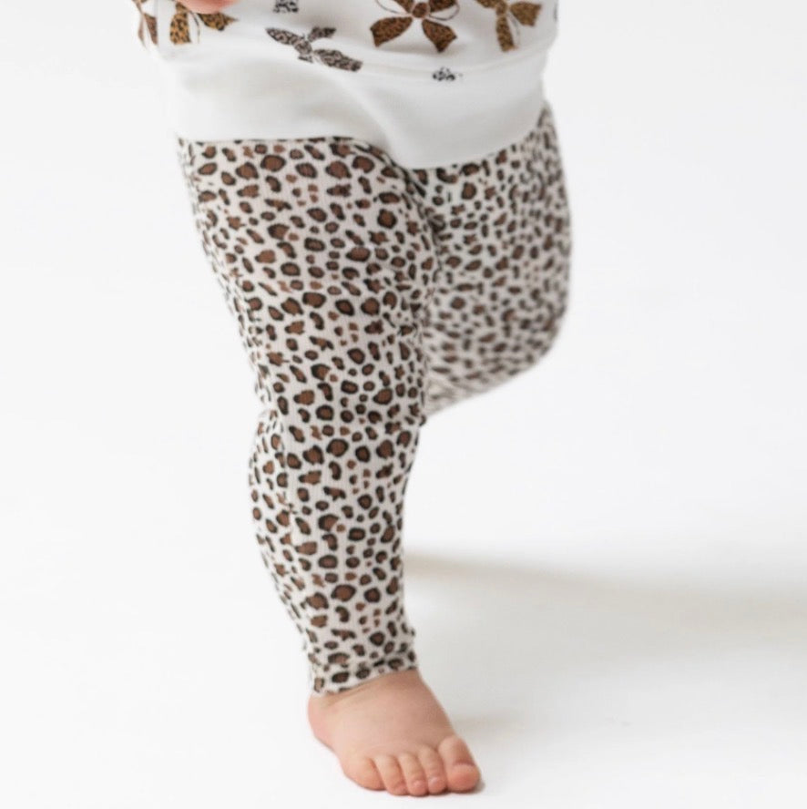 Leopard Ribbed Leggings