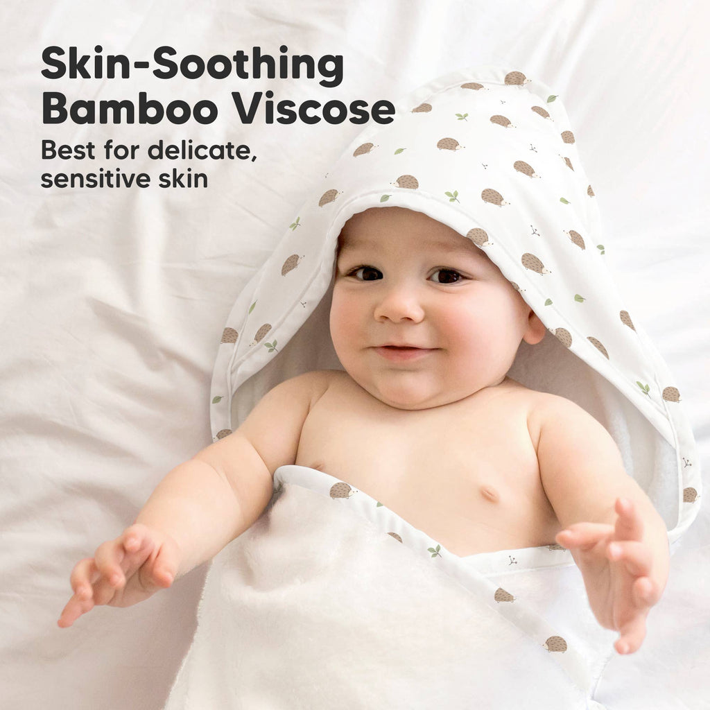 KeaBabies Luxe Baby Hooded Towel