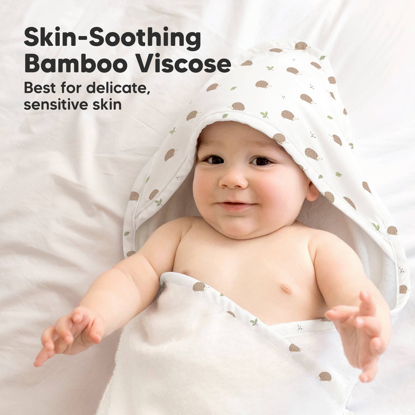 KeaBabies Luxe Baby Hooded Towel