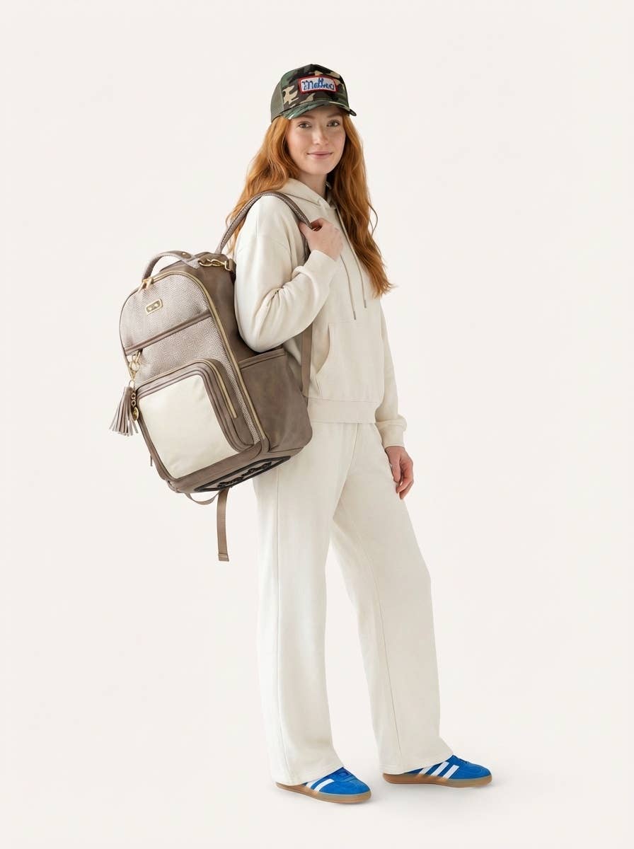 Vanilla Latte Boss Plus™ Backpack Diaper Bag