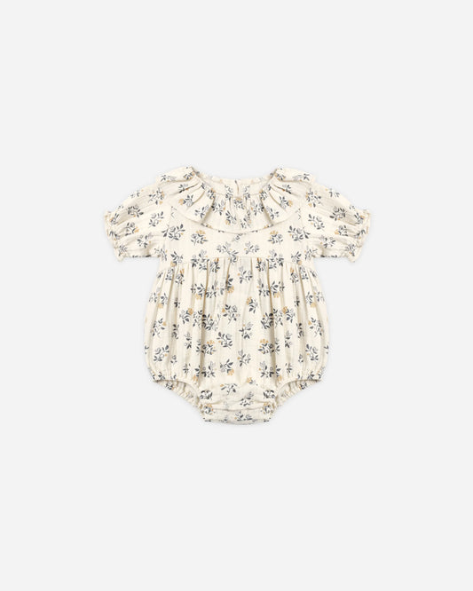 Collared romper French floral