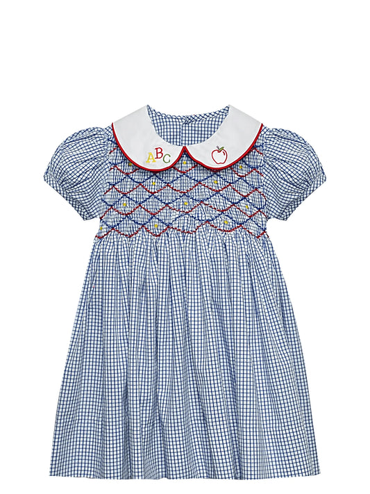 Royal Blue Smocked Dress-ABC