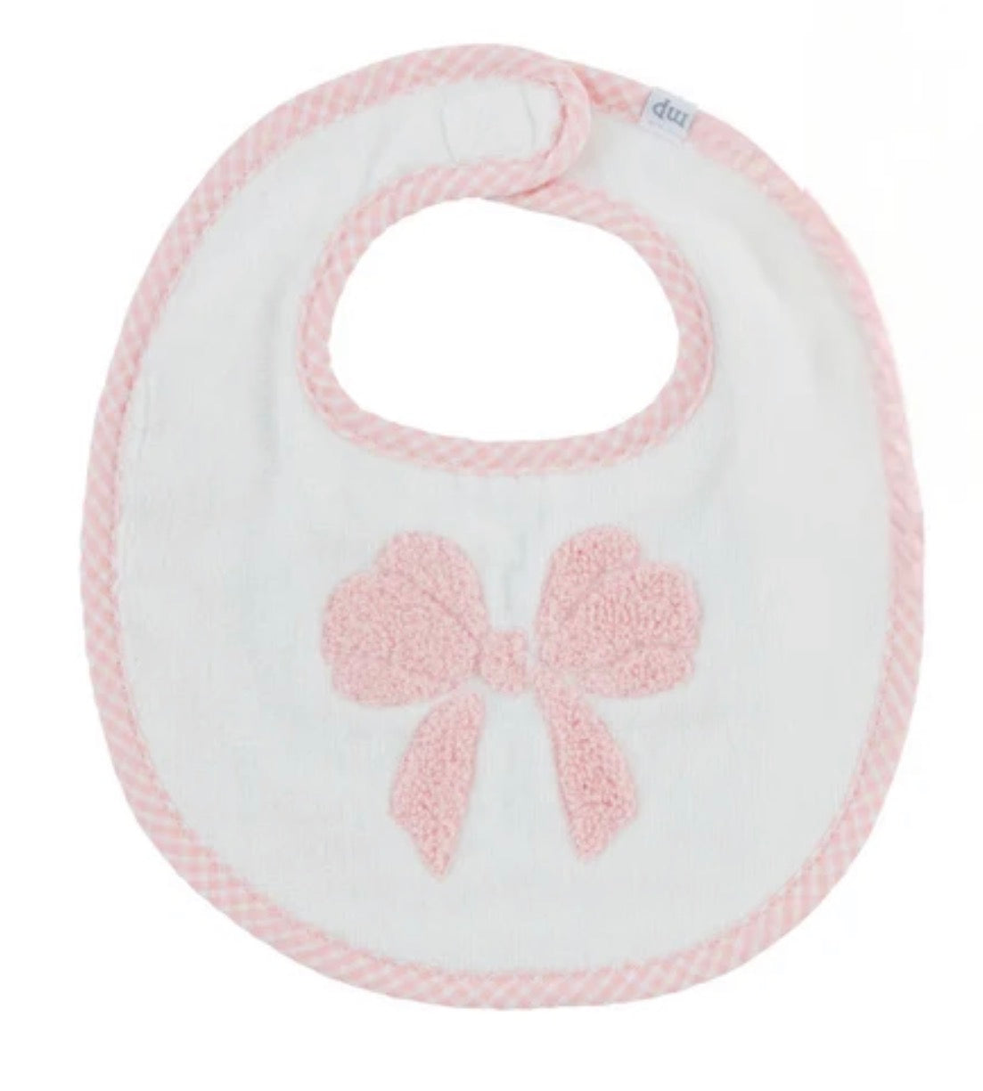 Gingham Boucle Bow Bib