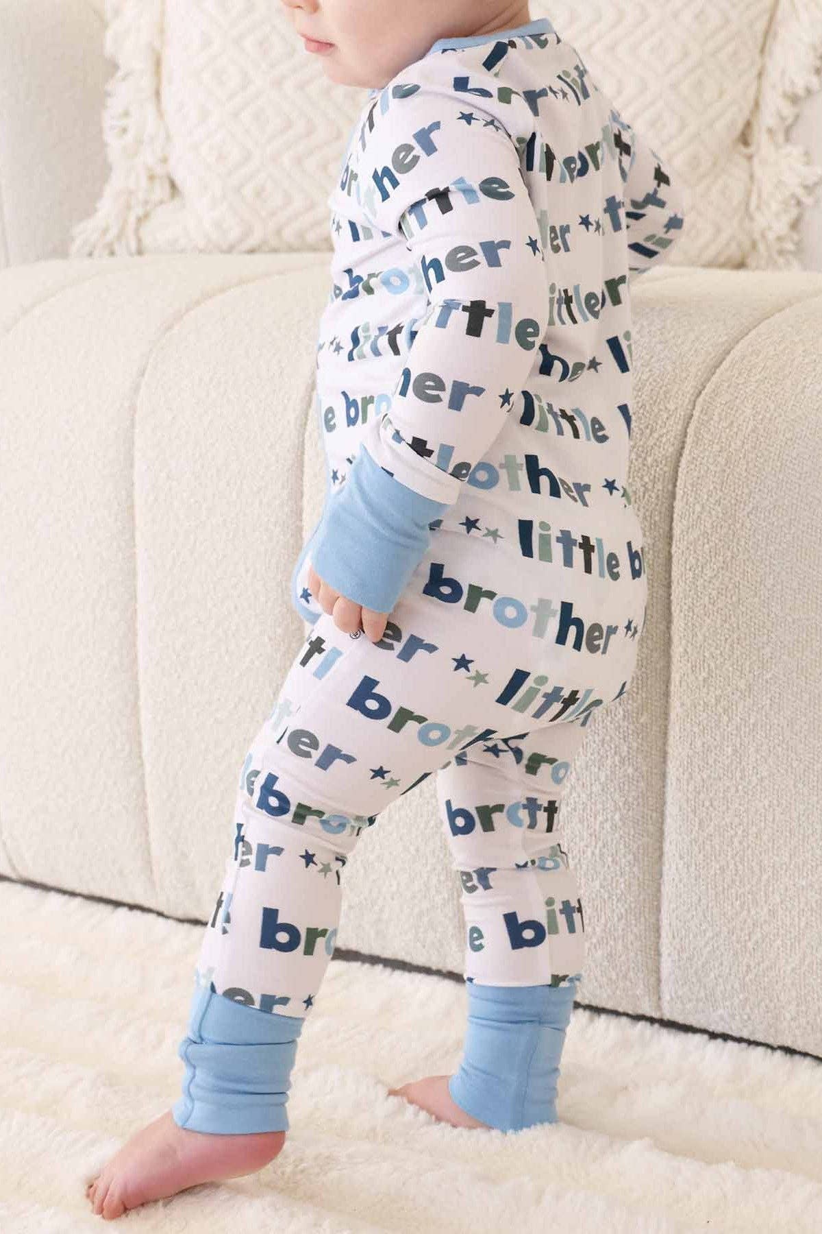 Little Brother Convertible Bamboo Zip Romper