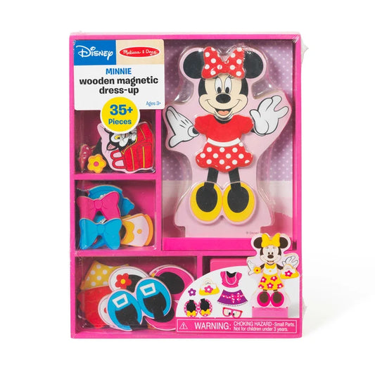 Minnie wooden magnetic dress-up