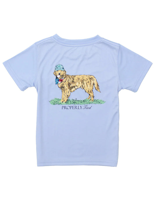 American Pup Light Blue Performance T-shirt