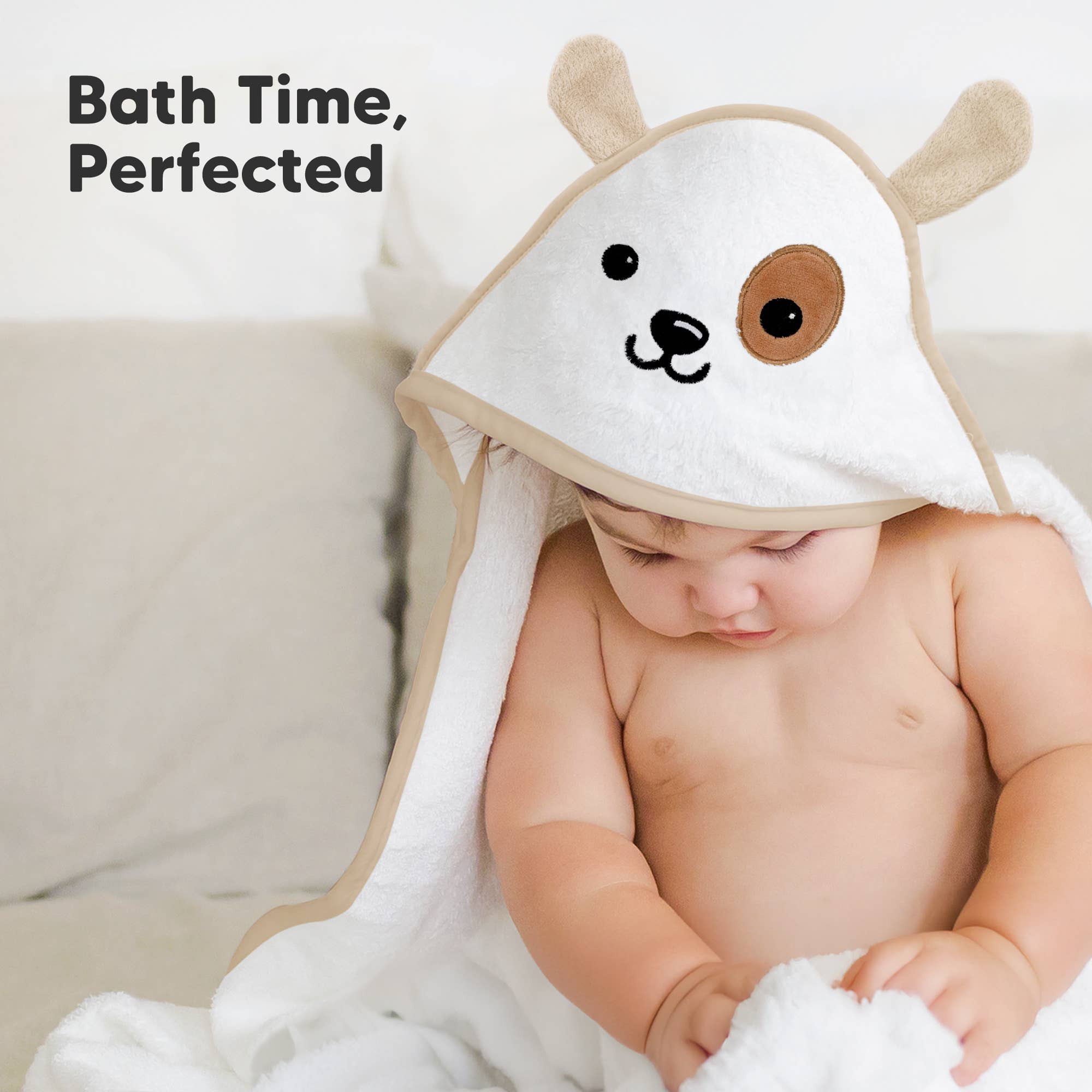 KeaBabies Cuddle Baby Hooded Towel- Bunny