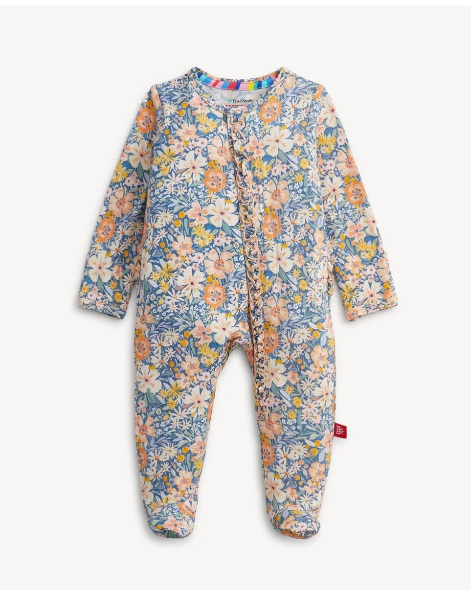 Floral Ruffle Footie Magnetic Me