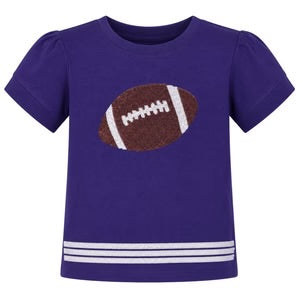 Sequin football shirt - purple