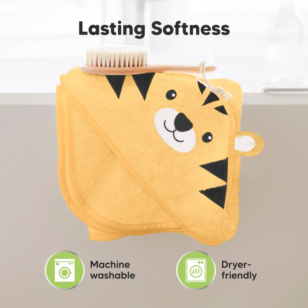 KeaBabies Cuddle Baby Hooded Towel