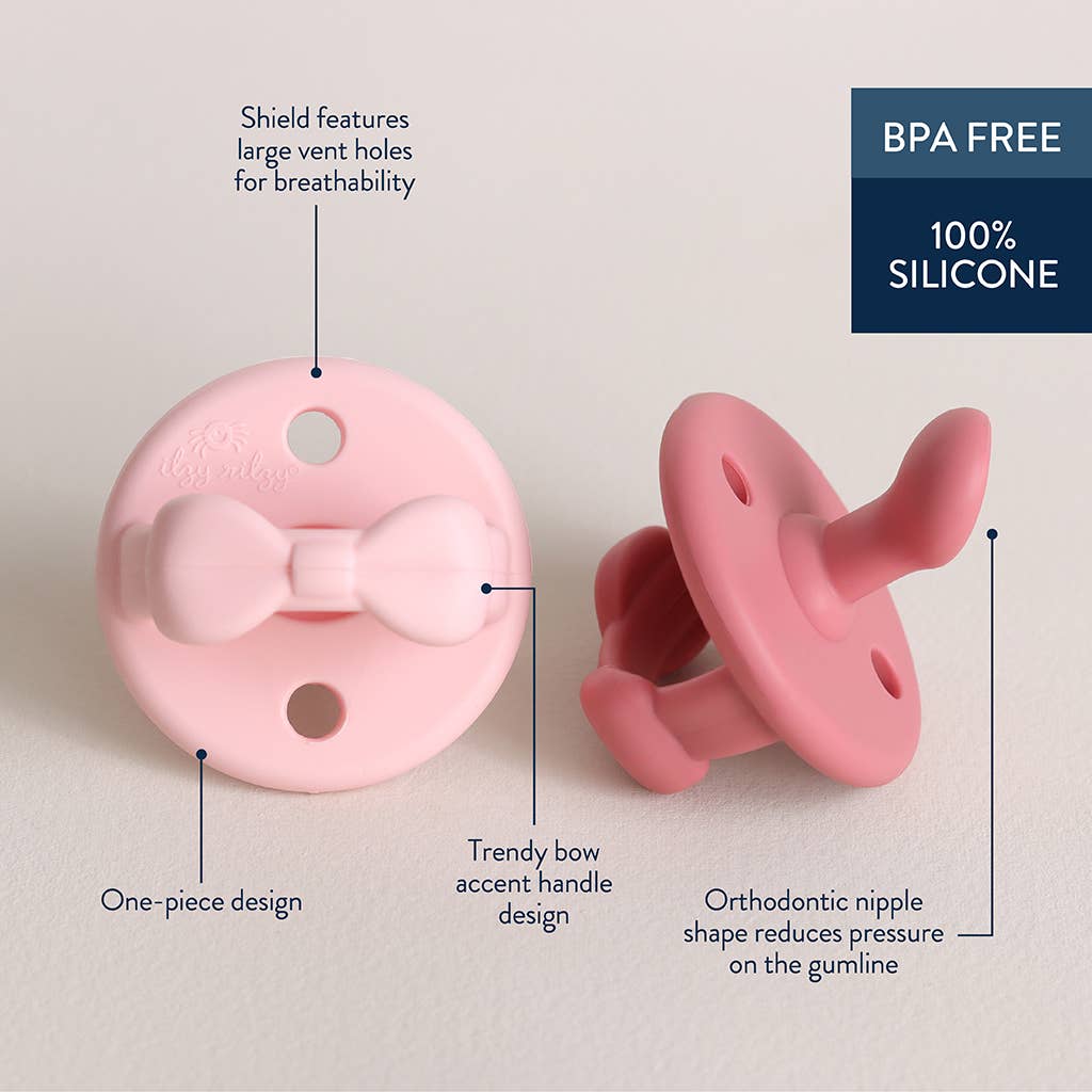 Sweetie Soother™ Orthodontic Pacifier Sets: Pink / 0-6 Months