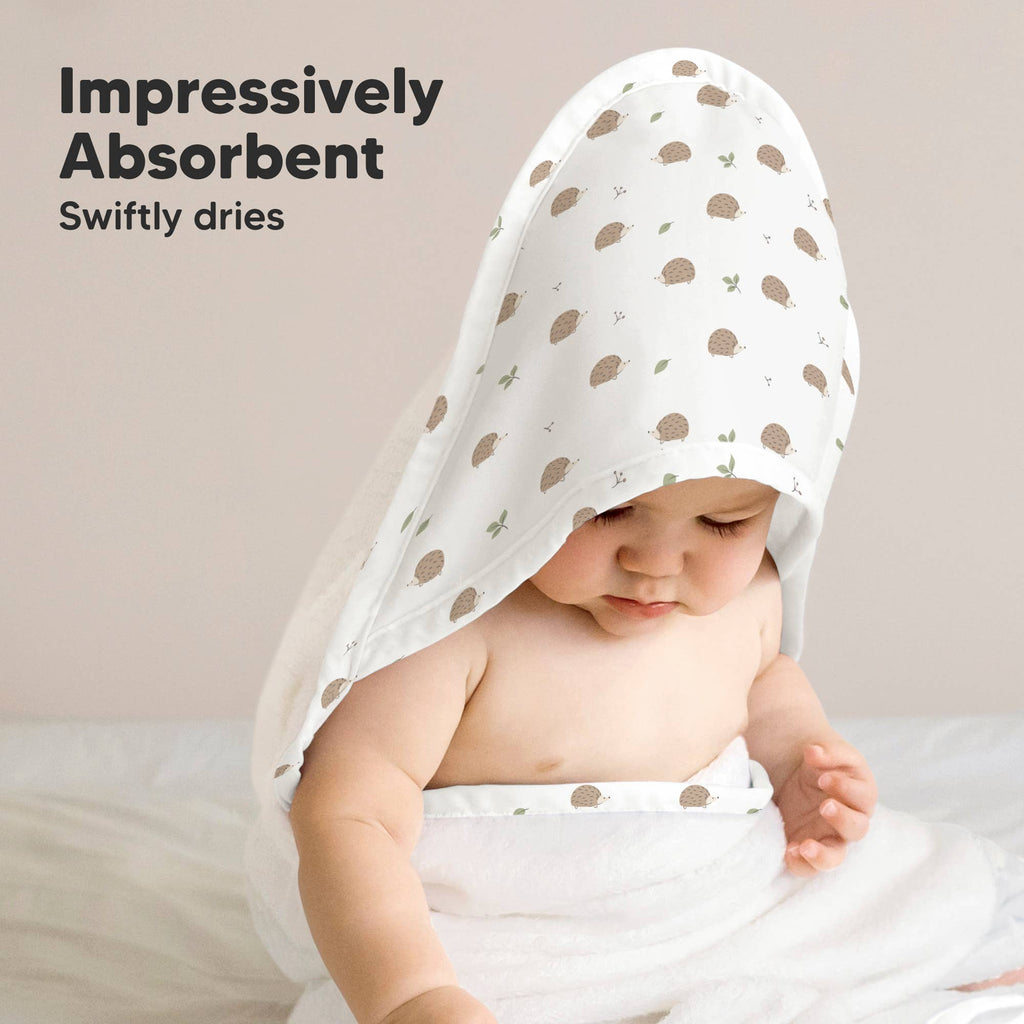 KeaBabies Luxe Baby Hooded Towel
