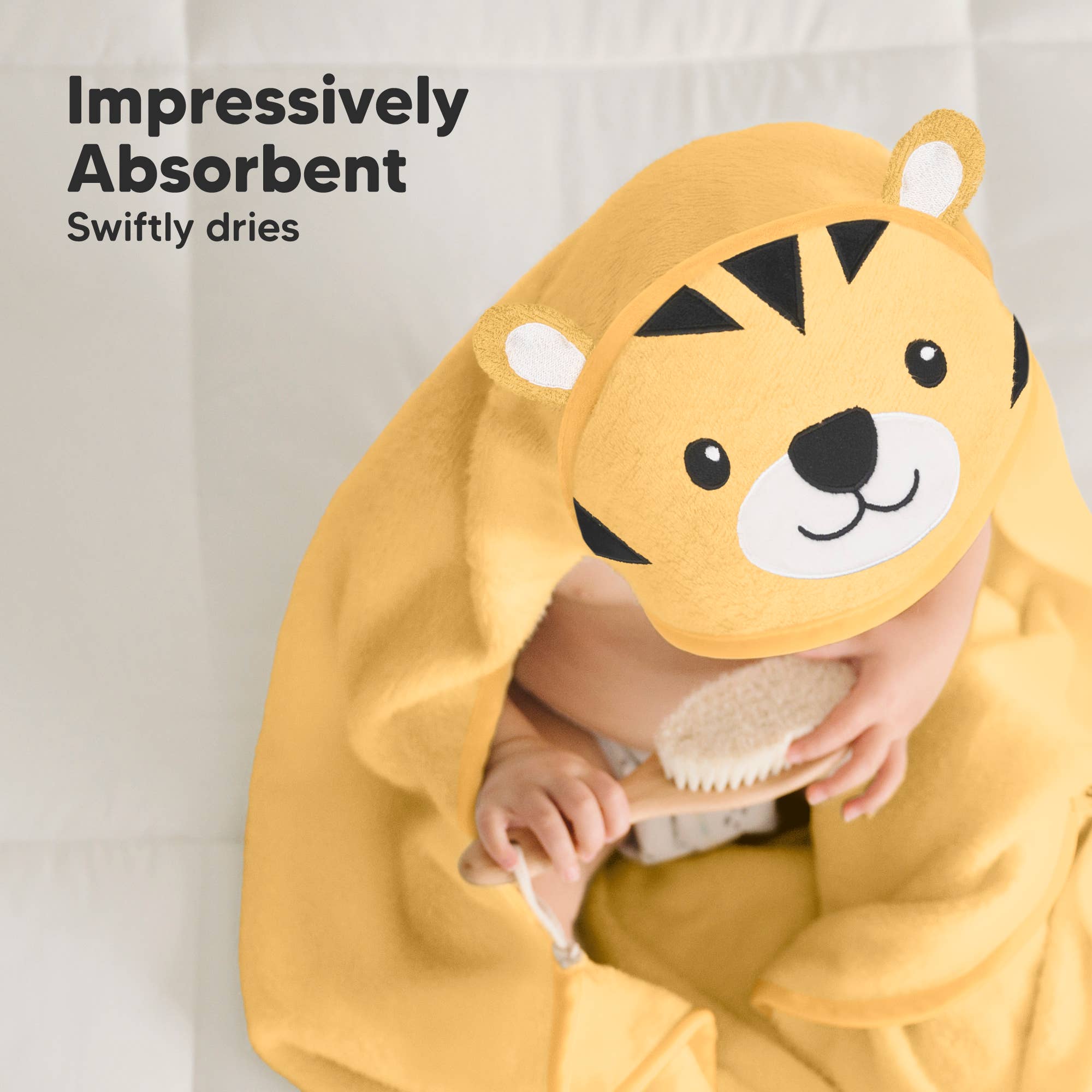 KeaBabies Cuddle Baby Hooded Towel