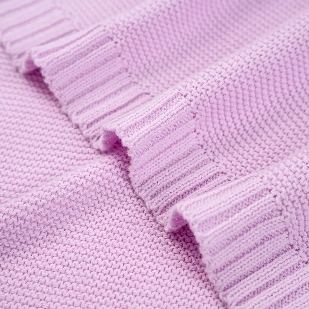 Classic Knit Baby Blanket - 100% Cotton Shima Seiki Knitting