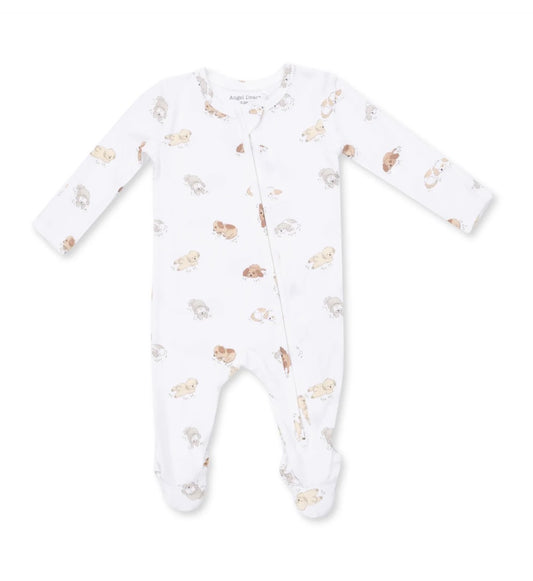 Puppy Snuggle Club 2 Way Zipper Footie