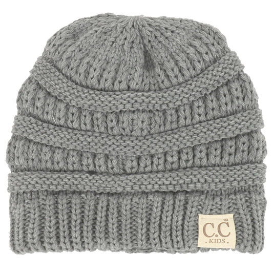 Kids Grey Beanie