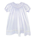 Lavender Smocked Daygown with Voile Insert