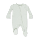 Solid Bok Choy 2 Way Zipper Footie