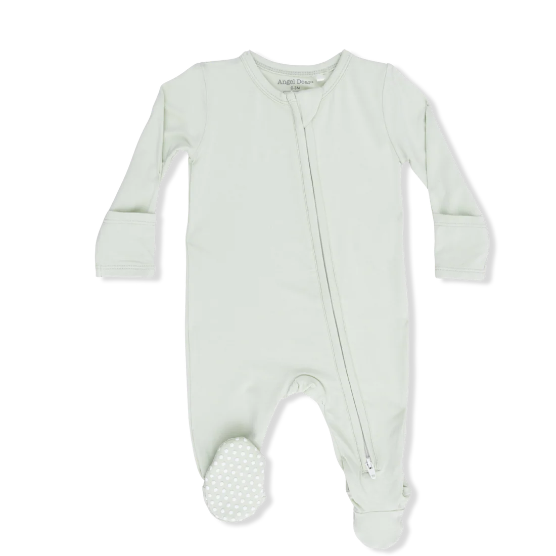 Solid Bok Choy 2 Way Zipper Footie