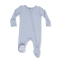 Solid Niagara Mist Viscose From Bamboo 2 Way Zipper Footie