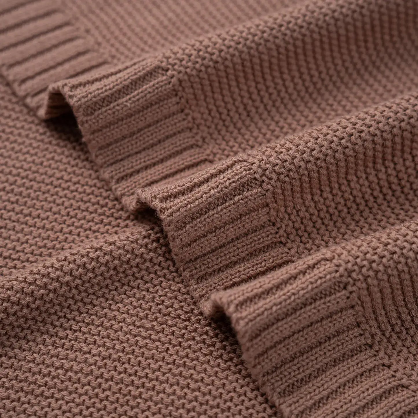 Classic Knit Baby Blanket - 100% Cotton Shima Seiki Knitting