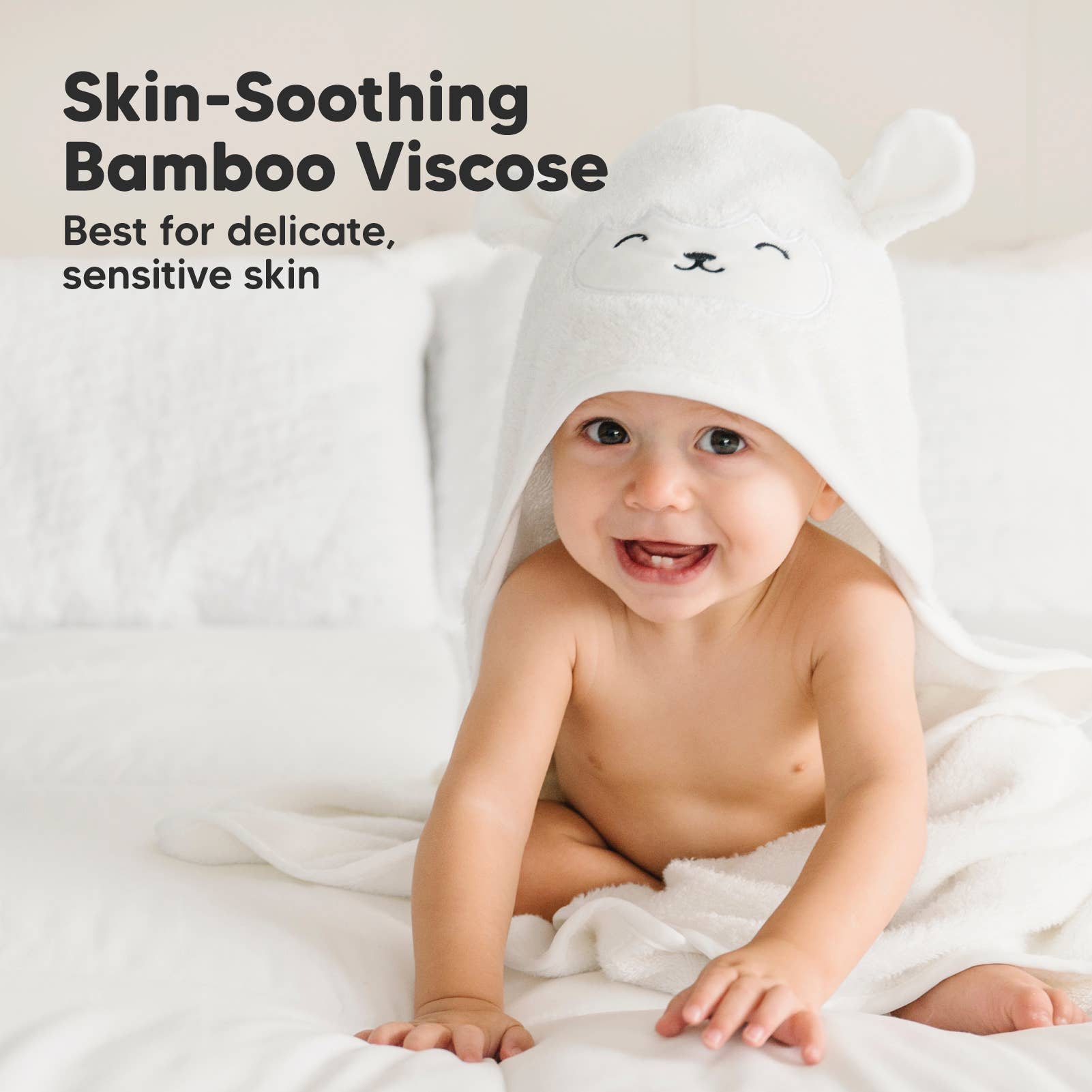 KeaBabies Cuddle Baby Hooded Towel