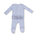 2 Way Zipper Ruffle Back Footie Floral