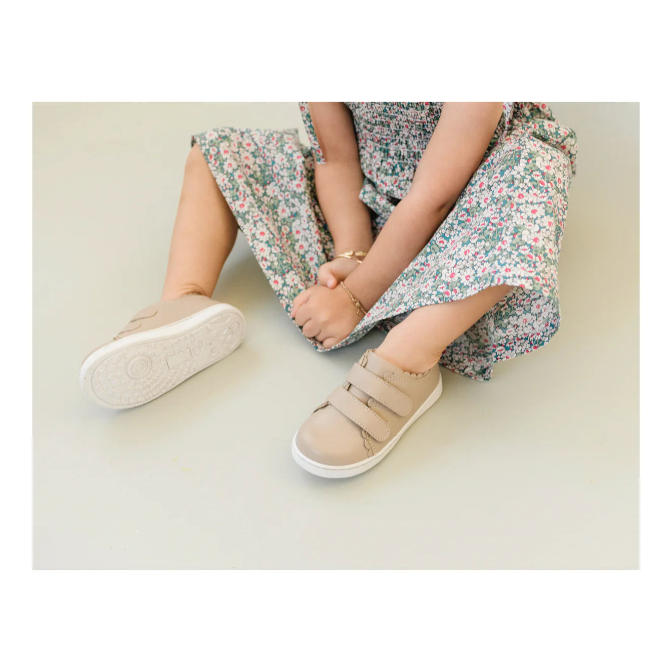 Almond Caroline Scalloped Sneaker