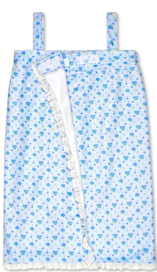 Blue Ditsy Spa Wrap