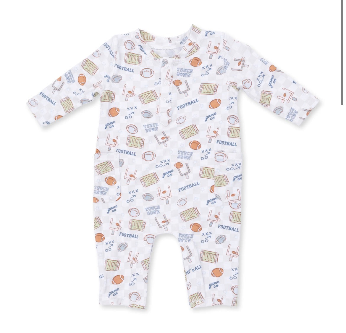 Football Check Uni Romper
