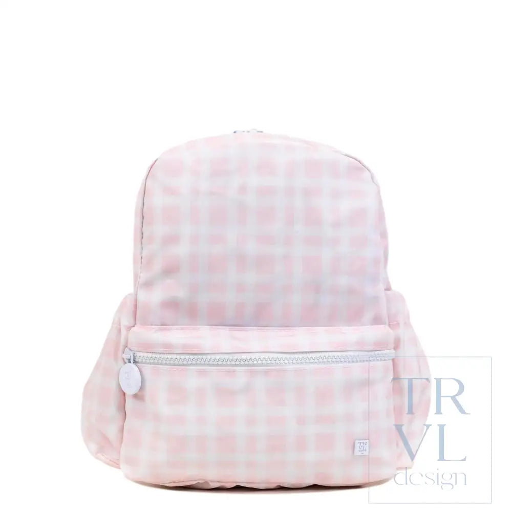 Mini Backpacker In Gingham Pink