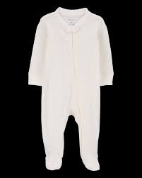 2 Way Zipper Footie Crème