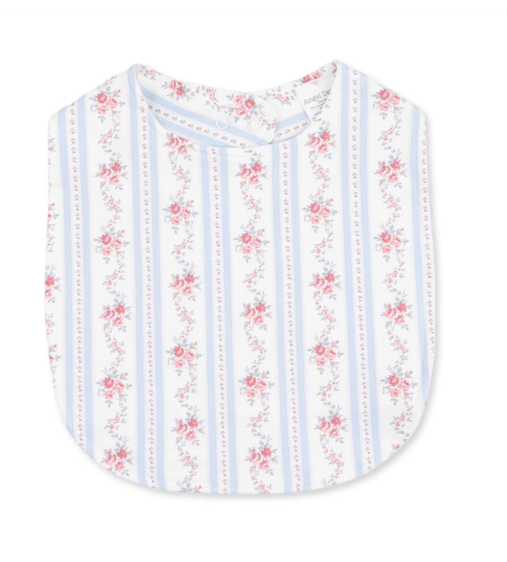 Anna Floral Stripe Feeding Bib