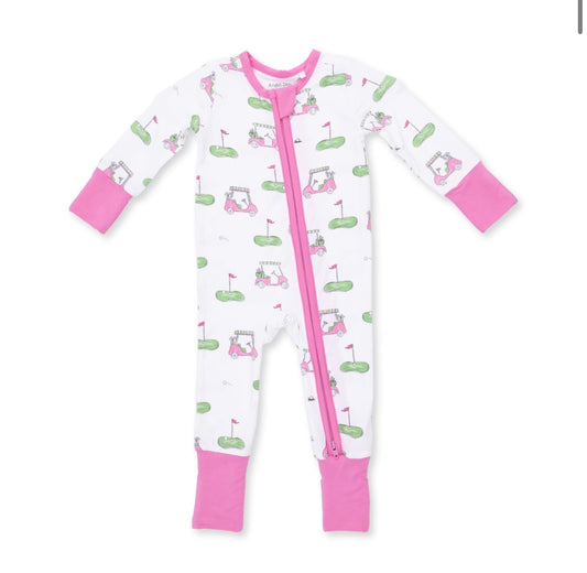 Golf Carts Pink Convertible Romper