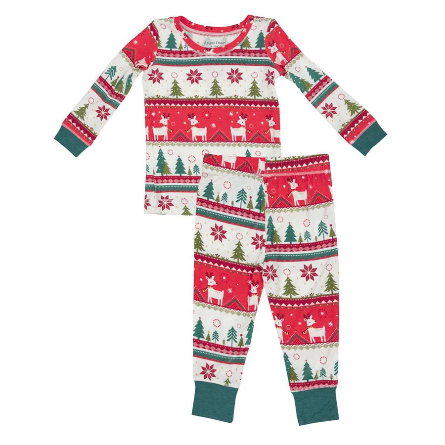 Reindeer Fair Isle Pajama Set